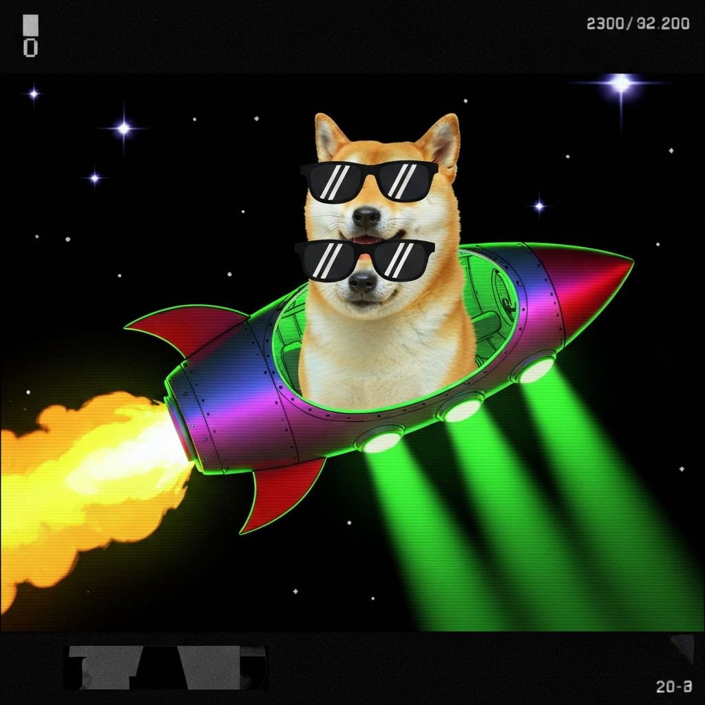 RETARDIOGE riding a rocket to the moon